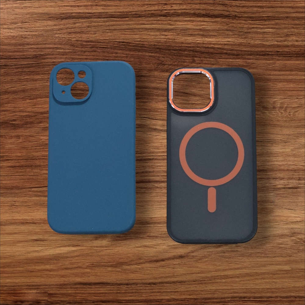 IPhone 15- Blue and Black iPhone Case with Sleek Design